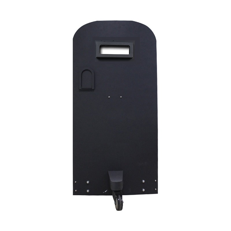 Metal wheeled shield